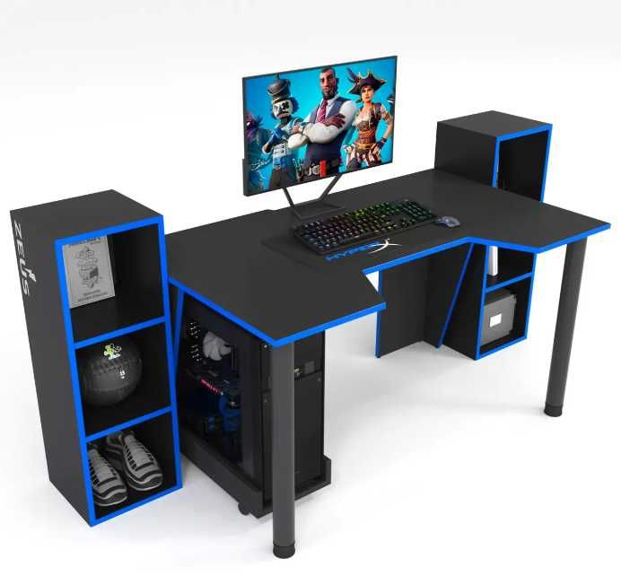 геймерский компьютерный стол игровой RED 5 с тумбами стіл геймерський
