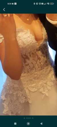 Suknia ślubna biała, rozmiar M/L