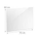 Szkło do kuchni hartowane 70 cm relaxdays