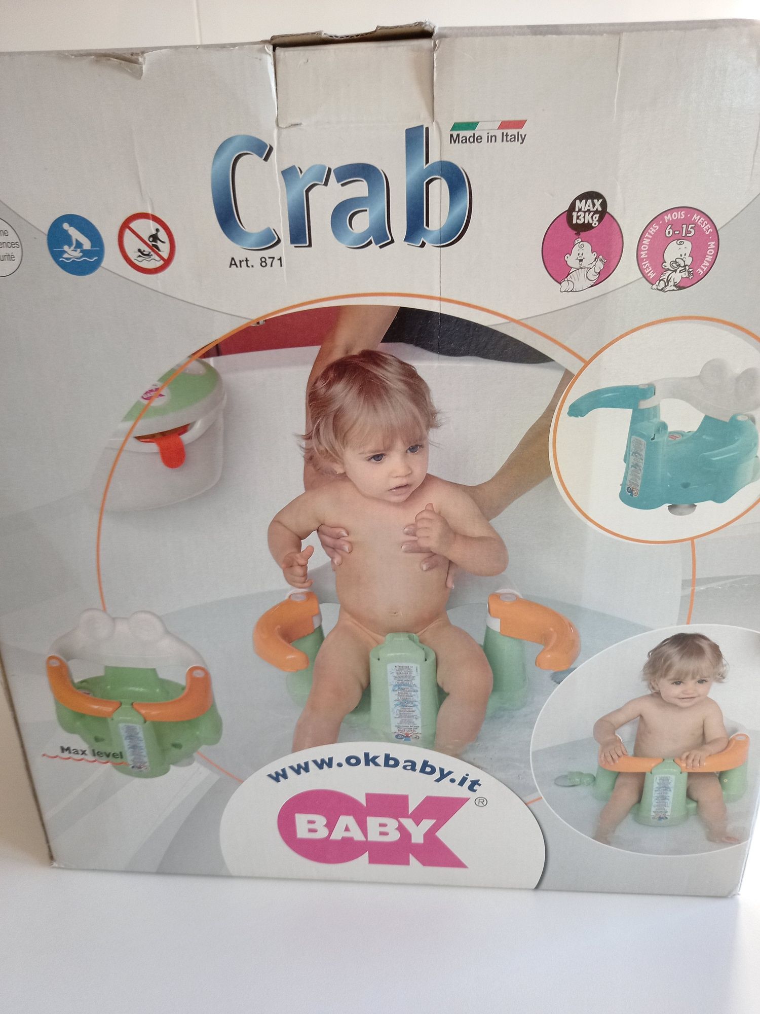 Assento de banho Crab OKBABY