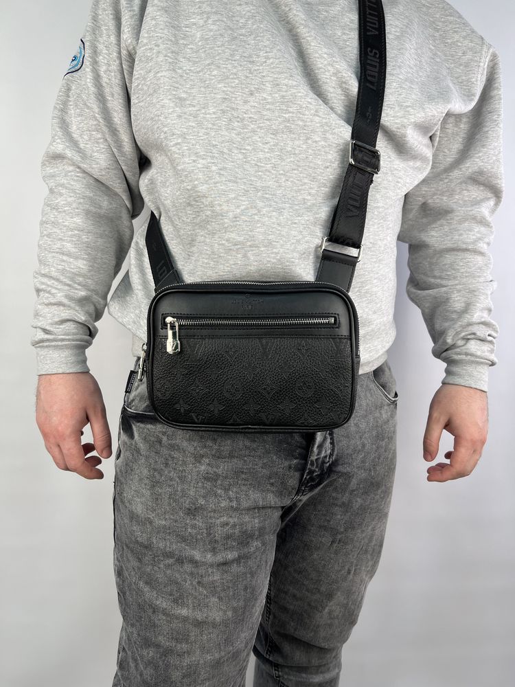 Чоловіча сумка - Louis Vuitton, шкіряна, через плече