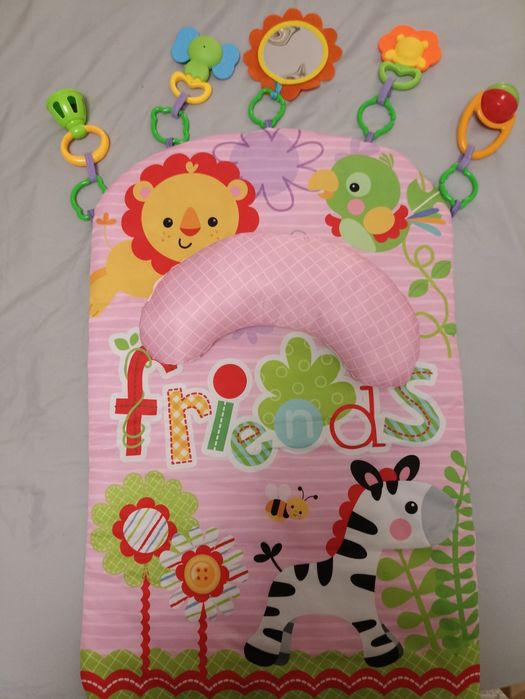 Дитячий ігровий розвиваючий килимок з м'якою подушкою