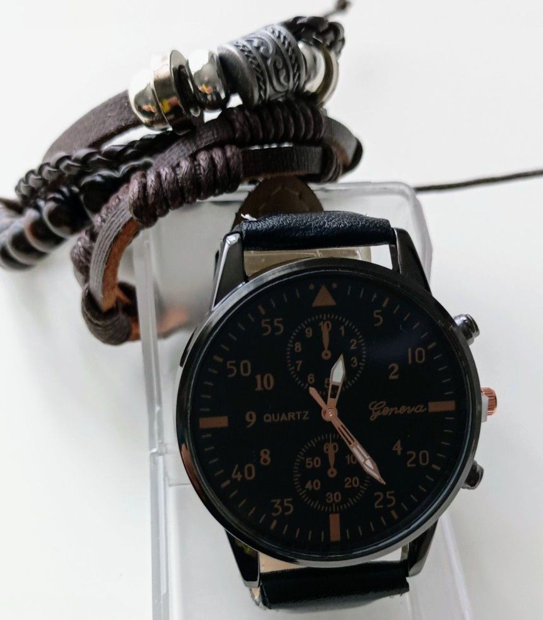 Zegarek męski plus zestaw bransoletek Nowy