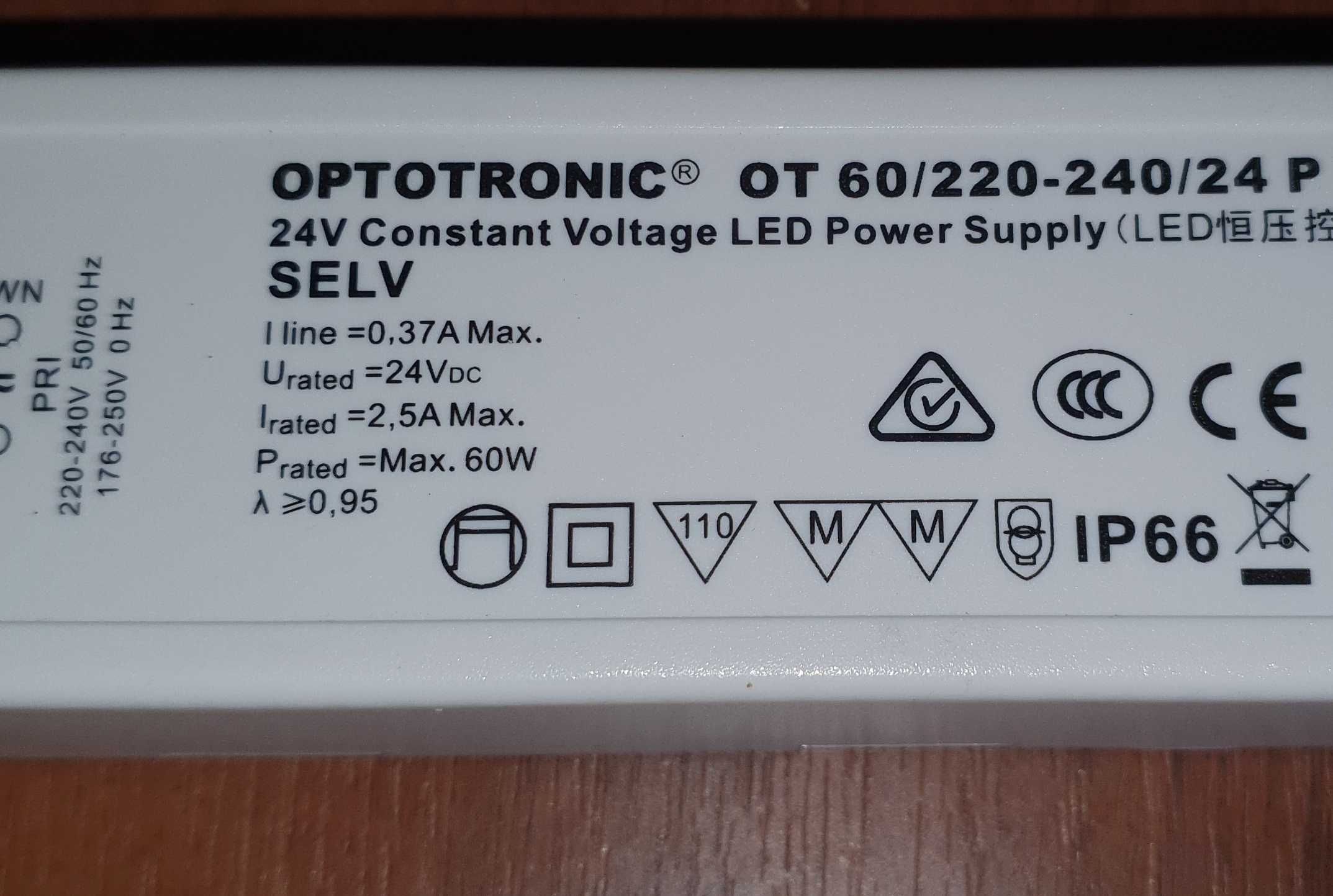 Блок питания LED. OSRAM OT 60/220-240/24. 24 Вольта,  60Вт