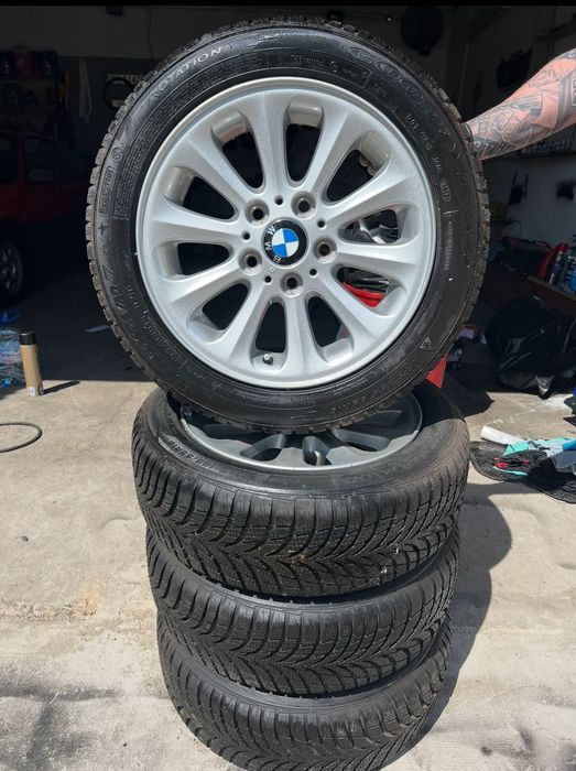 Felgi BMW 5x120 Nowe Opony Zimowe Good Year 195/55R16