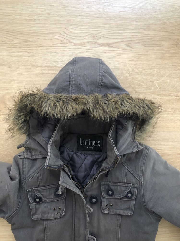 Parka cinza S - bastante quente