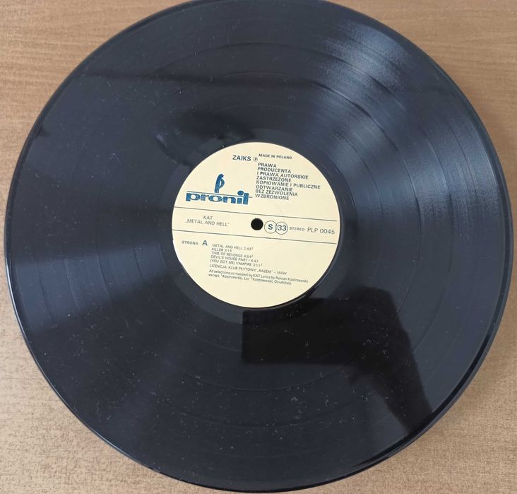 Kat - Metal And Hell wydanie 1987