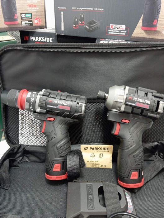 Шуруповер дриль, імпакт Parkside Performance PDSSAP 12, PBSPA 12 паркс