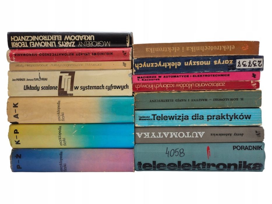 14x książki techniczne fizyka automatyka Latek Grobelny Pieńkos