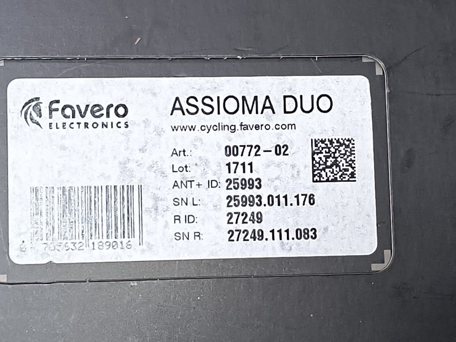 Pedały Favero Assioma DUO pomiar mocy obustronny Shimano SPD SL bloki
