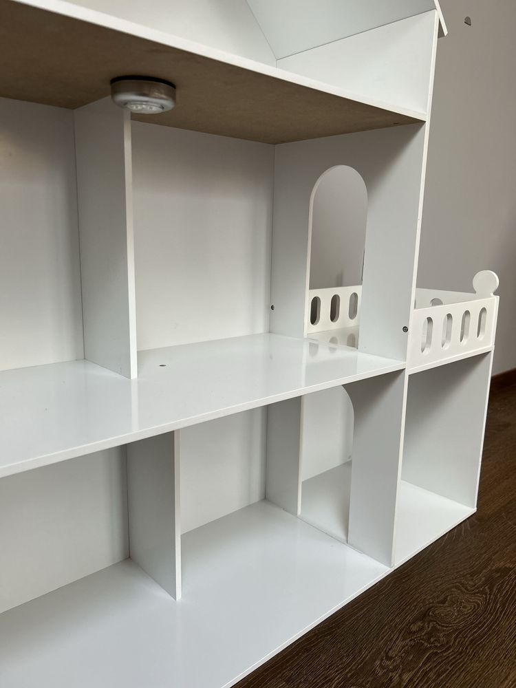 Duży drewniany domek dla lalek, mebelki gratis