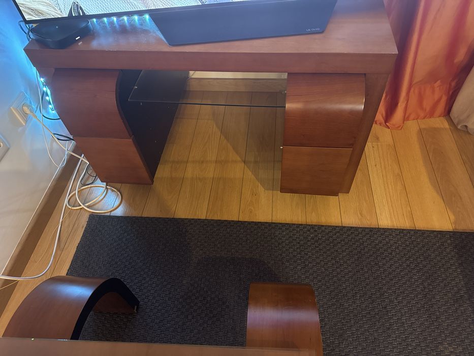 Sala de estar completa madeira