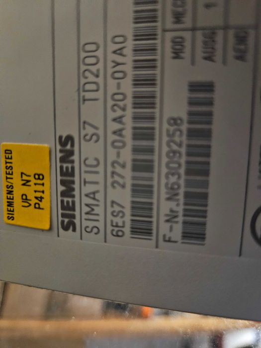 Sterownik Siemens S7-200 plus panel TD200 i kabel do programowania