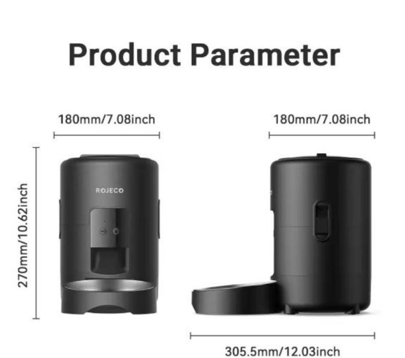 Автоматична годівниця ROJECO 2 л wifi