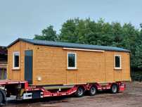 Domek drewniany na ramie metalowej ocieplony  35m2 2 sypialnie