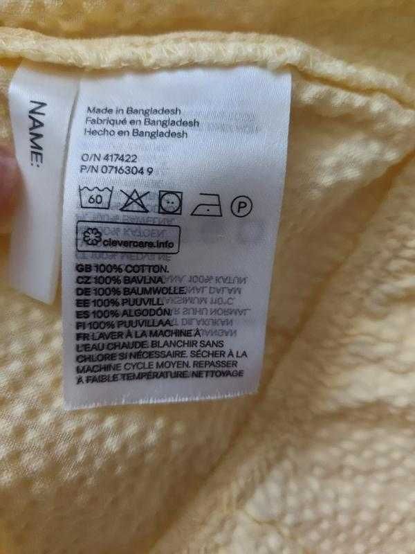 Платье детское  хлопковое с открытыми плечами h&m