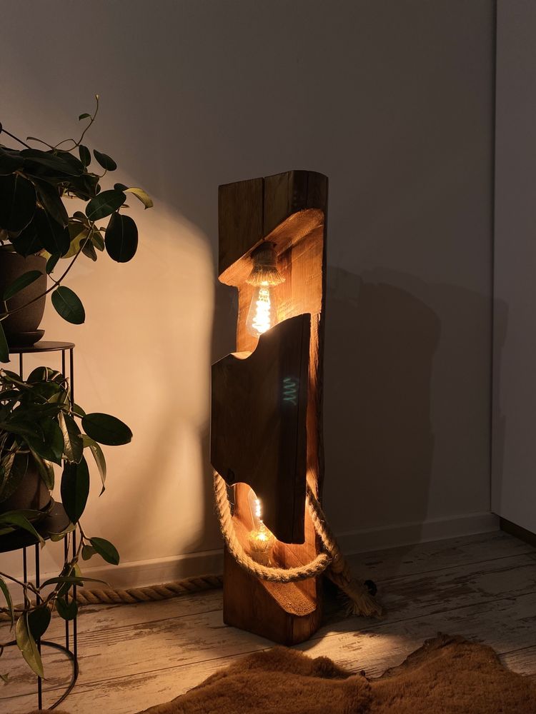 Rustykalne LAMPY wolnostojące
