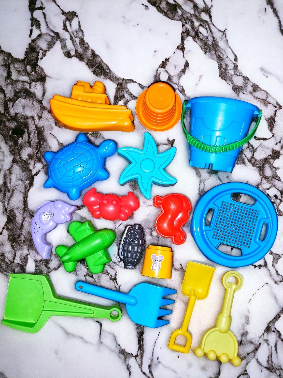 Пакет набор игрушек для песочницы песка пасочки