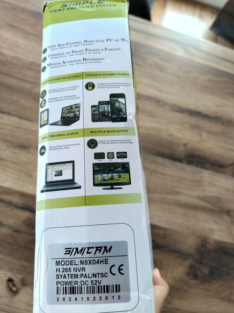 Sieciowy wideorejestrator do monitoringu 4k nvr IP system cctv