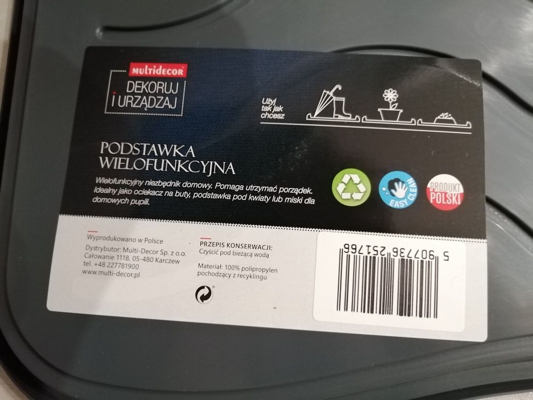 Ociekacz na buty kolor szary