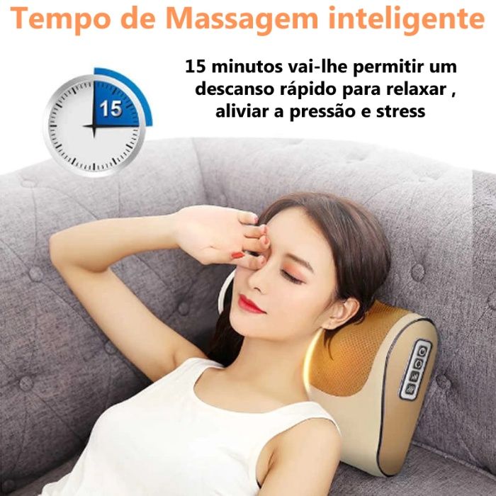 Almofada massajadora inteligente massagem presente Natal original SPA