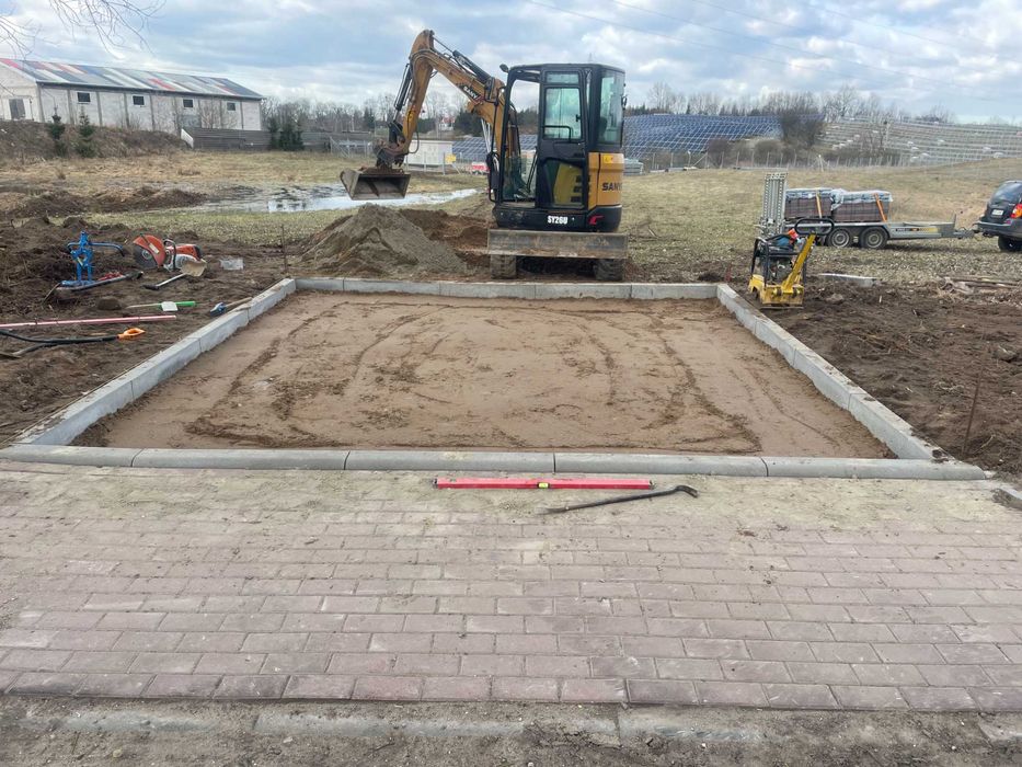 USŁUGI MINIKOPARKĄ - WYWROTKA - Przyłącza WOD-KAN - Ziemia - Kruszywa