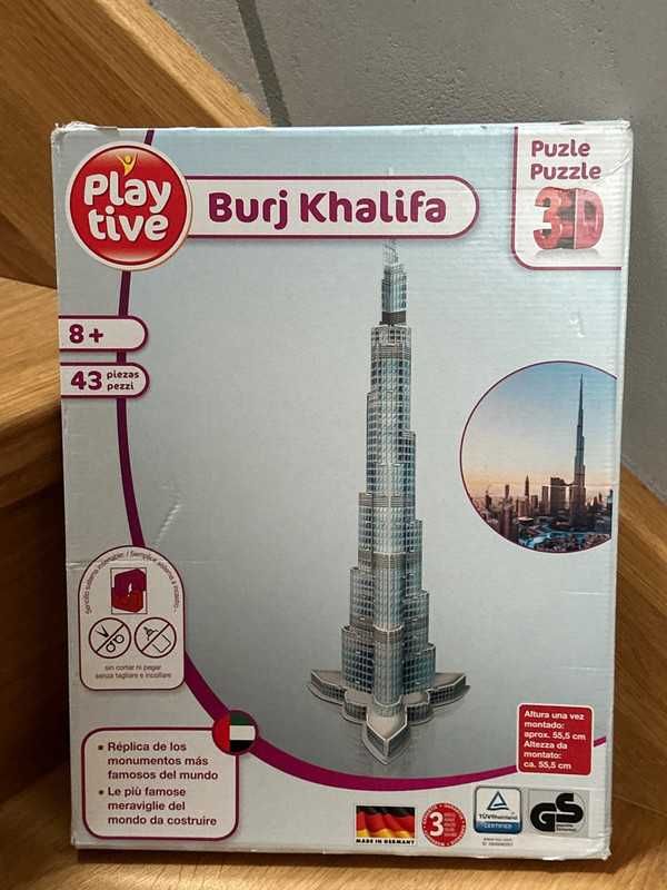 Puzzle układanka 3 :d Burij Khaliva mega jakość playtive Dubaj