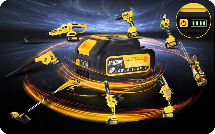 Myjka Ciśnieniowa Akumulatorowa Bezprzewodowa Imoum 4ah 21v 400w Zesta