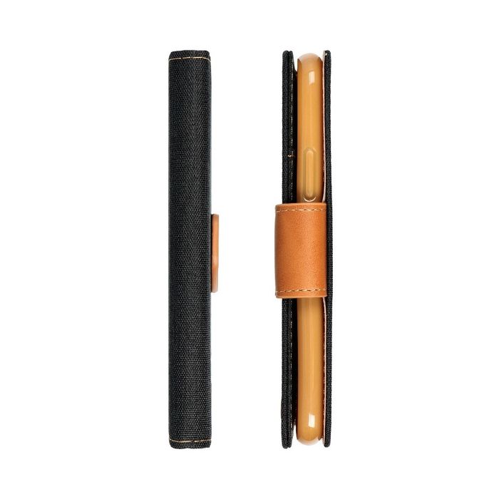 Etui Canvas Book do Samsung Galaxy S23 FE Black / Brown