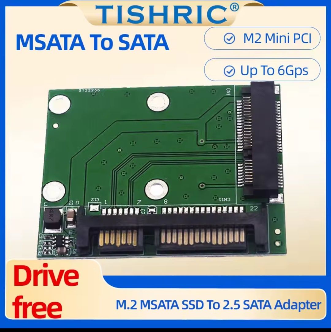 Переходник, адаптер с mSATA to SATA
