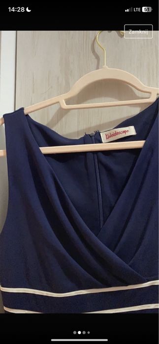 granatowa sukienka