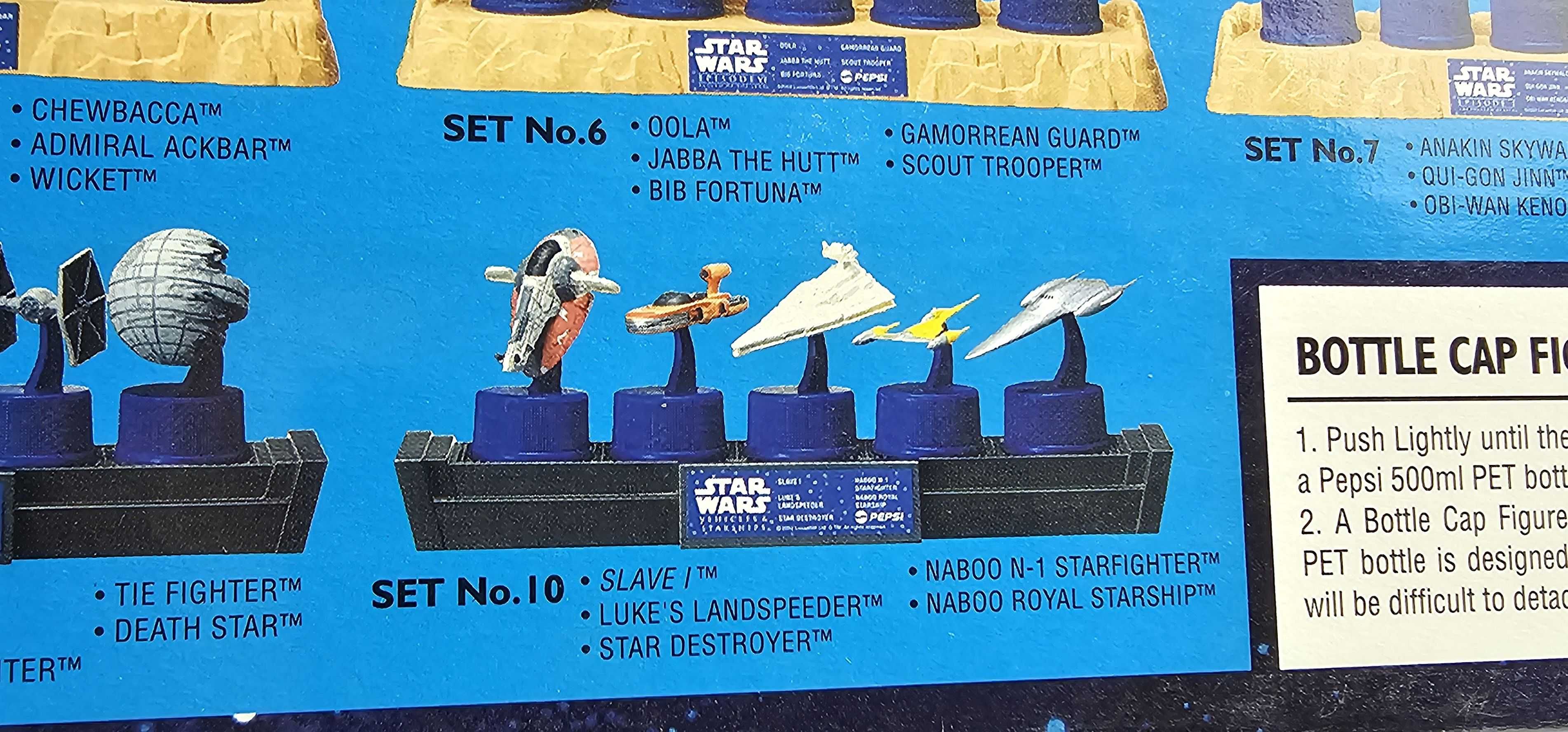 Star Wars Gwiezdne Wojny box 10 Classic Cap Bottle edycja limitowana