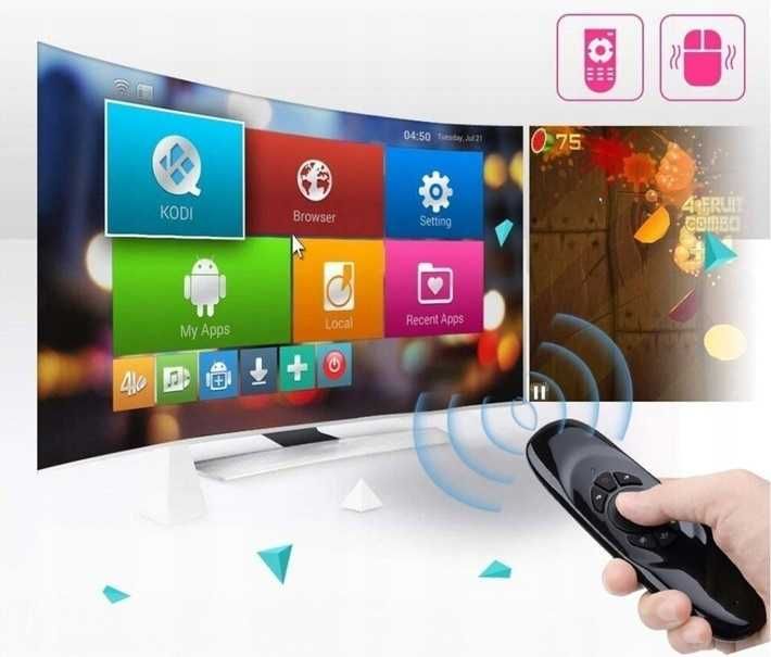 Pilot Smart TV USB 2,4GHz Klawiatura Mysz na Ruch *Wejherowo VideoPlay