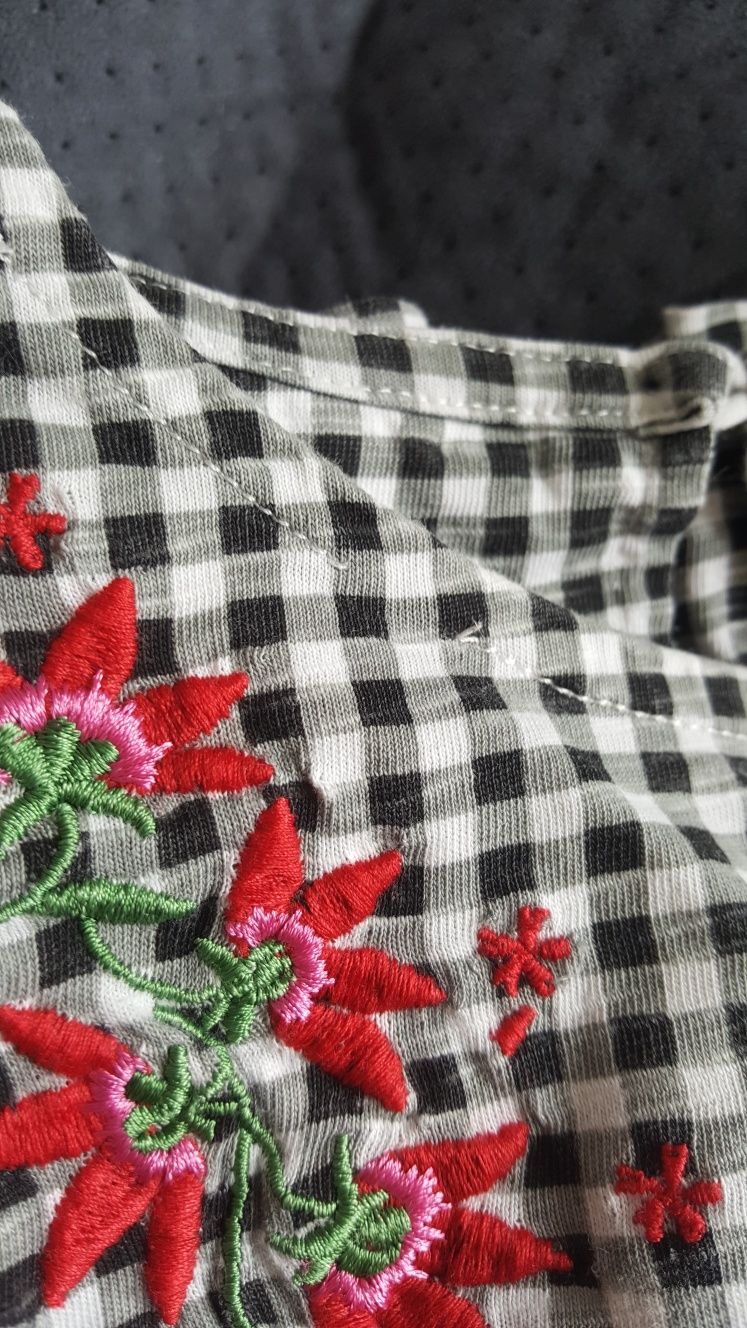 Bluzka tunika haftowana kwiaty Dunnes r. 6lat 116cm