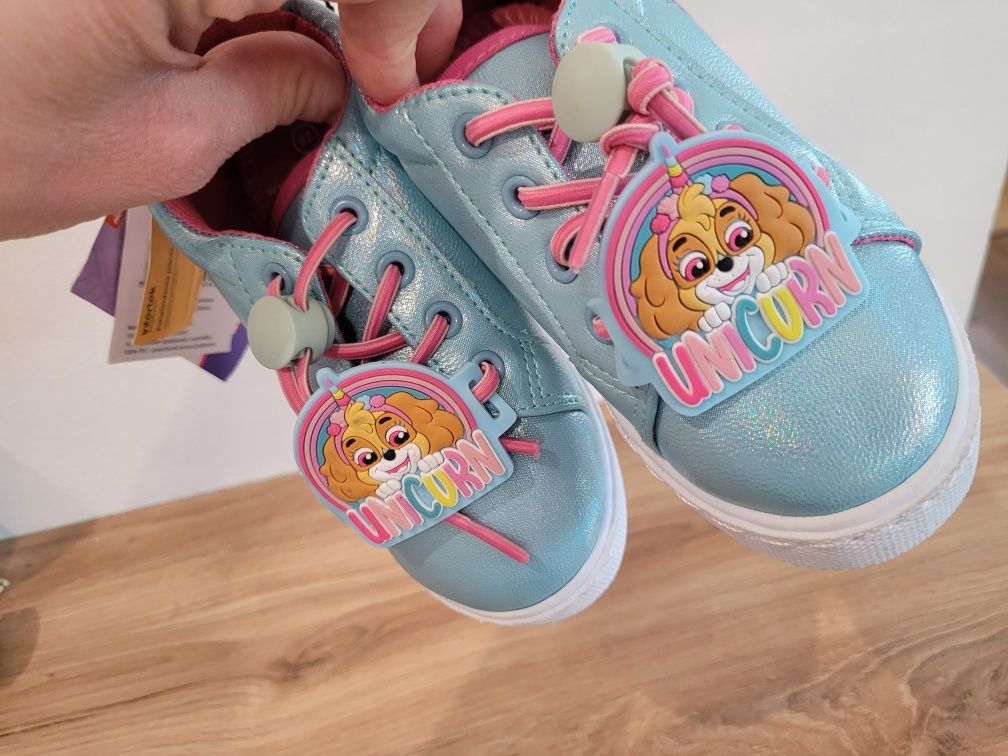 Paw patrol skye unicorn buty na wiosnę trampki dla dziewczynki sneaker