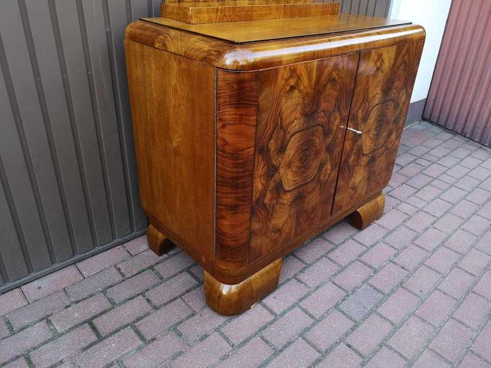 Komoda ART-DECO Orzech-Dąb Zgrabna Stara Antyk Politura Po Renowacji.