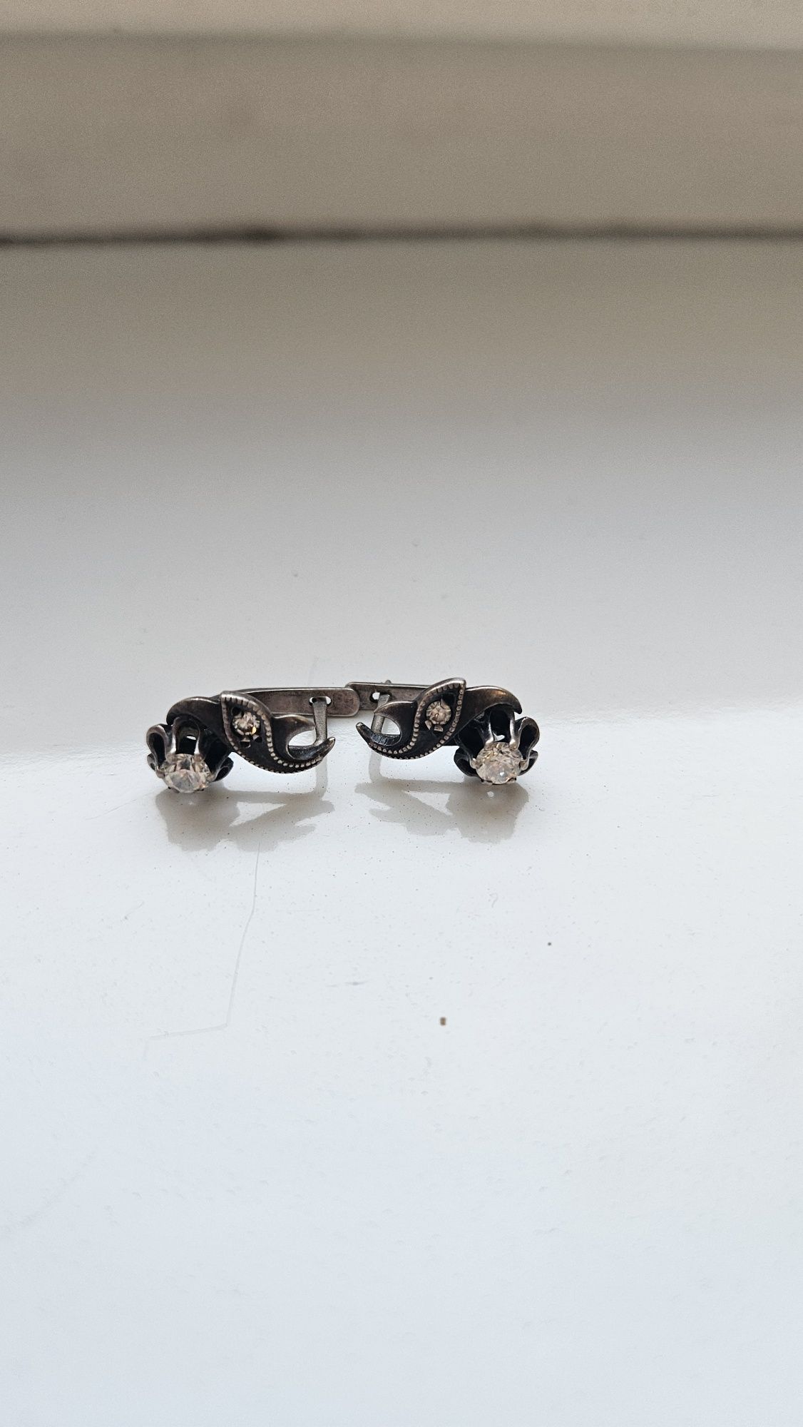 Серьги серебро, советские серьги