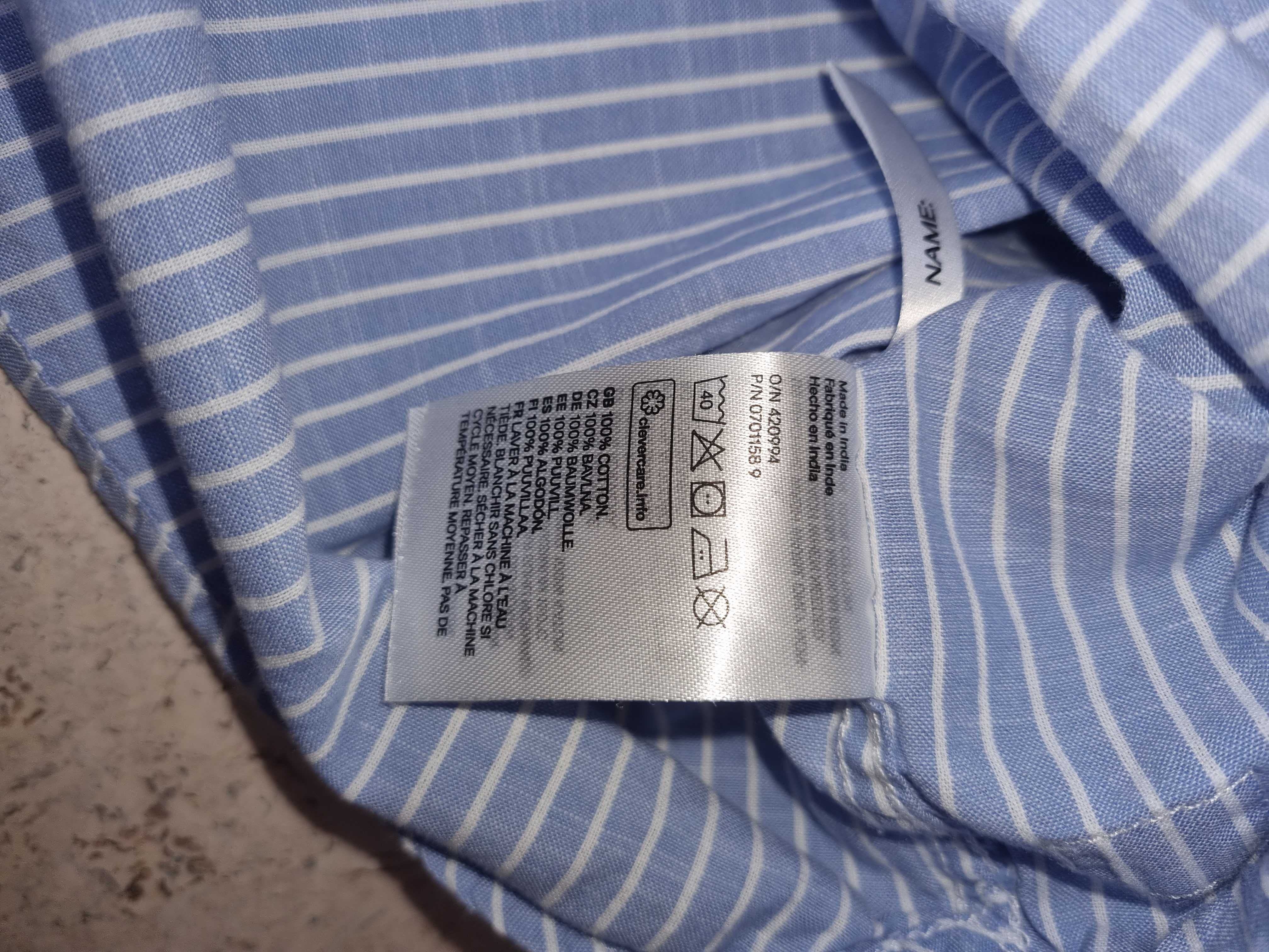 Хлопковая рубашка ф-мы H&M р.122, 128