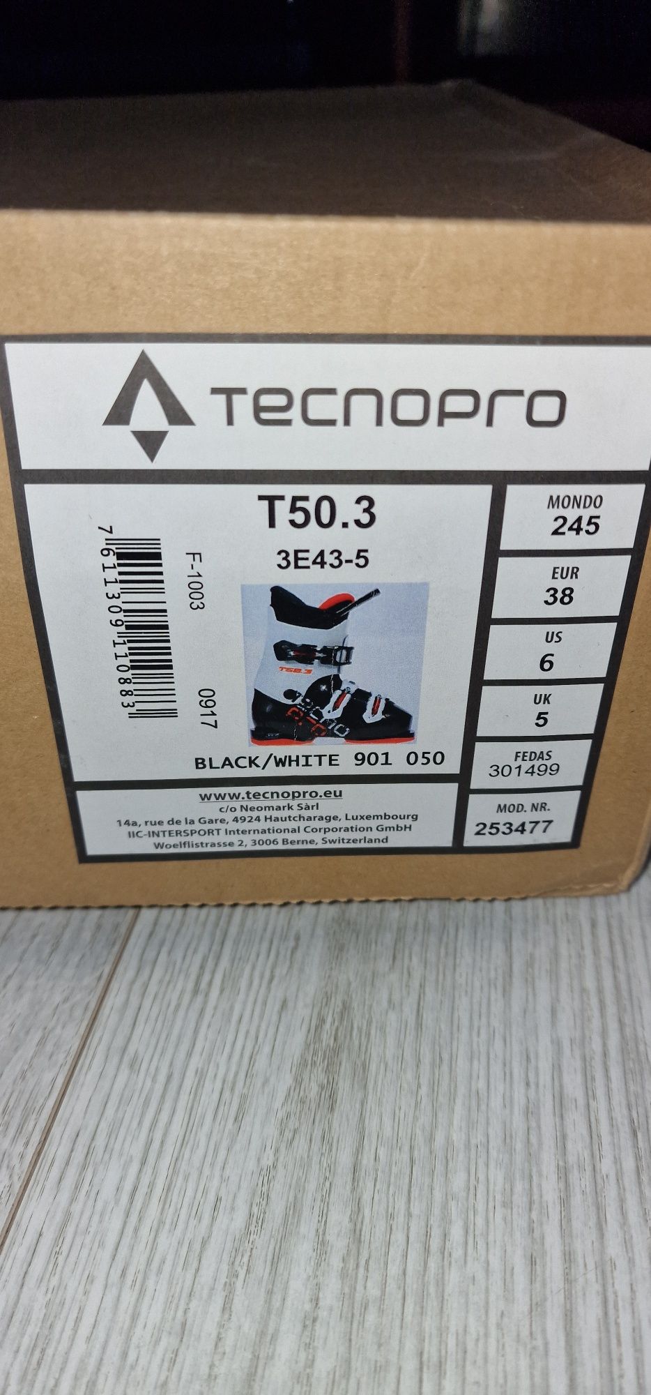 Buty Narciarskie TECNO Junior rozmiar 38