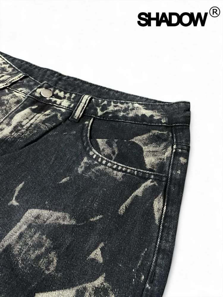 Baggy jeans “Marquina” | Широкі джинси чорні sk8 type opium y2k rap