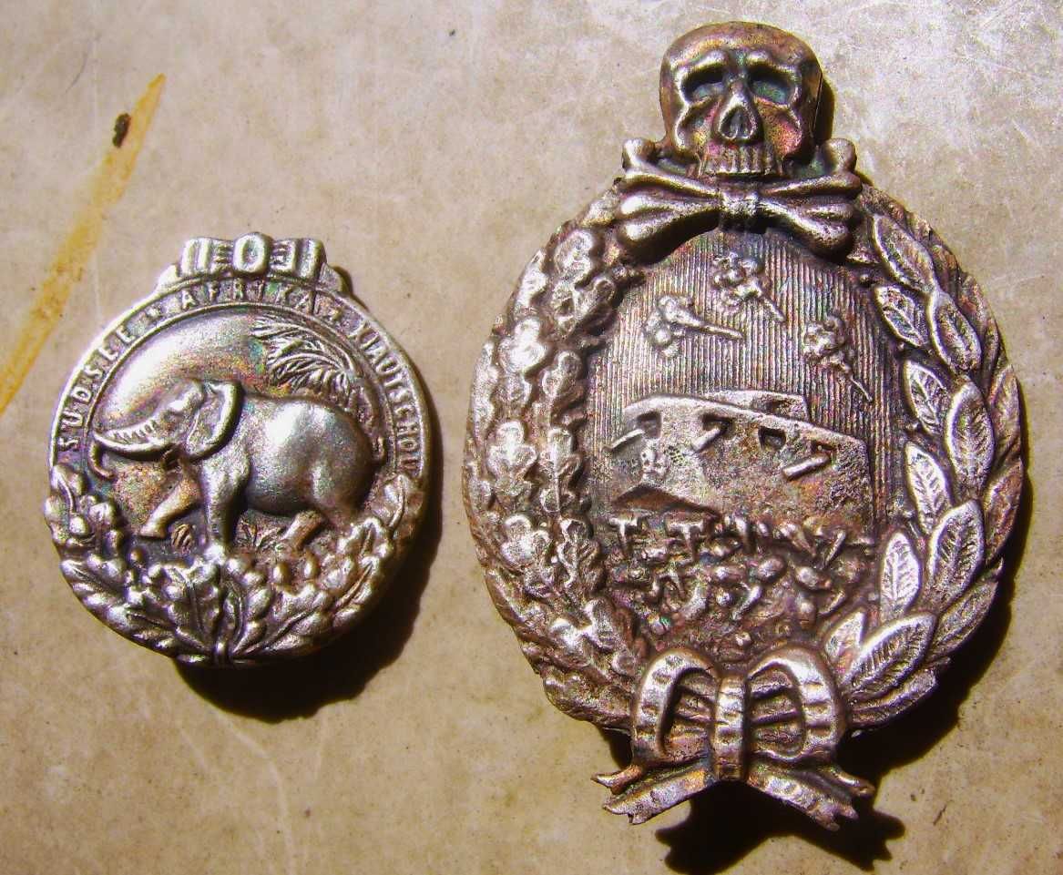 Pruskie Srebrne Odznaczenia za 1 Wojnę 1916 rok z Egiptu