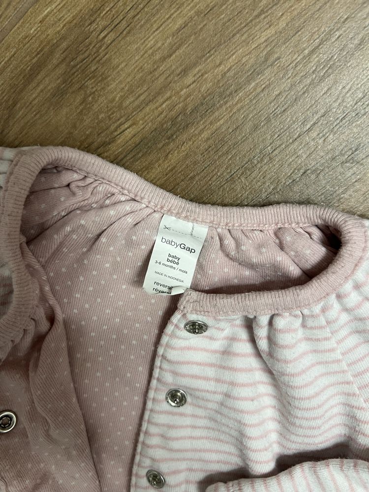 Bluza Baby GAP 62 68 dwustronna różowa napy śliczna