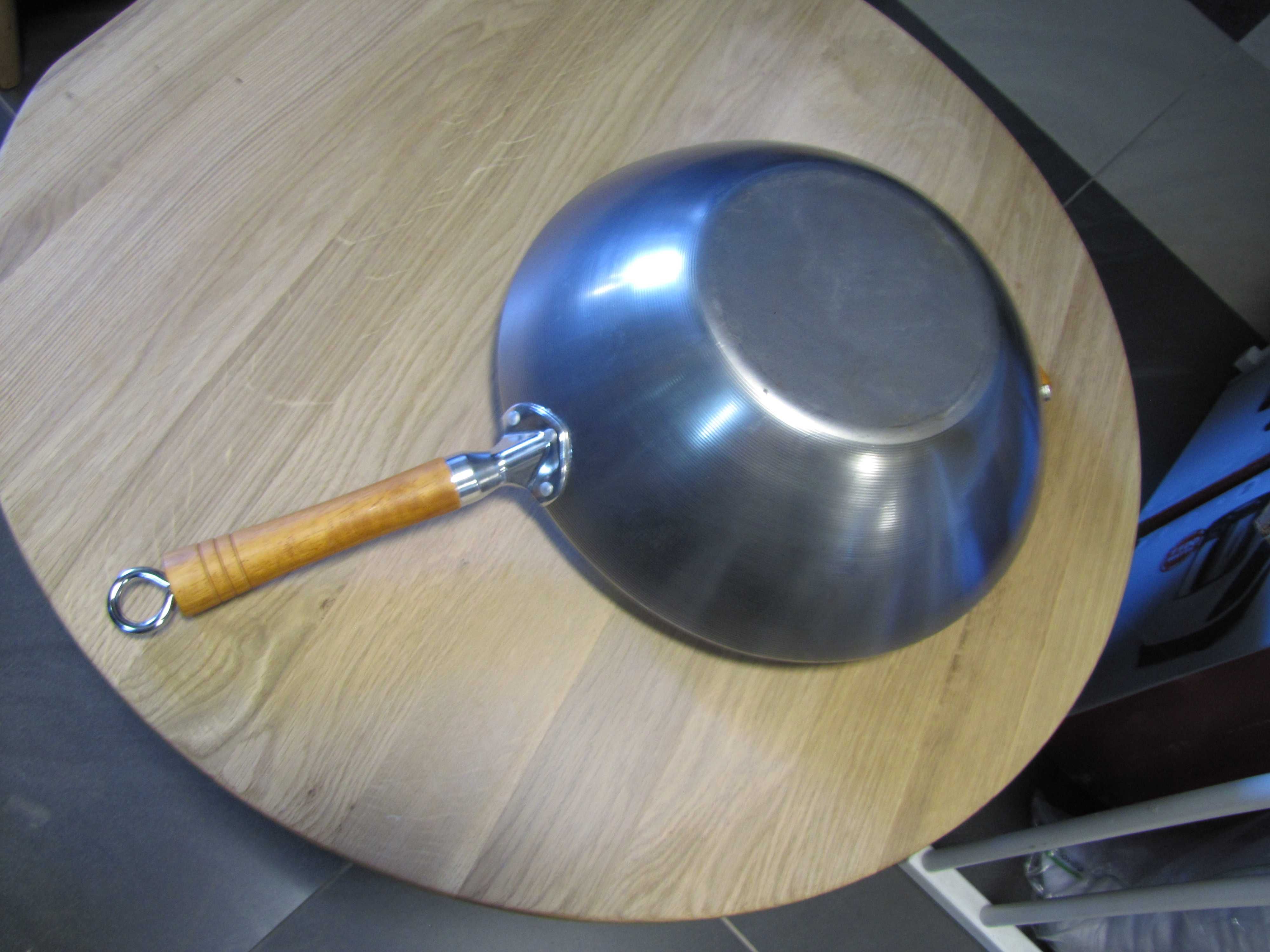 Ken Hom Tradycyjny wok ze stali węglowej | 36cm