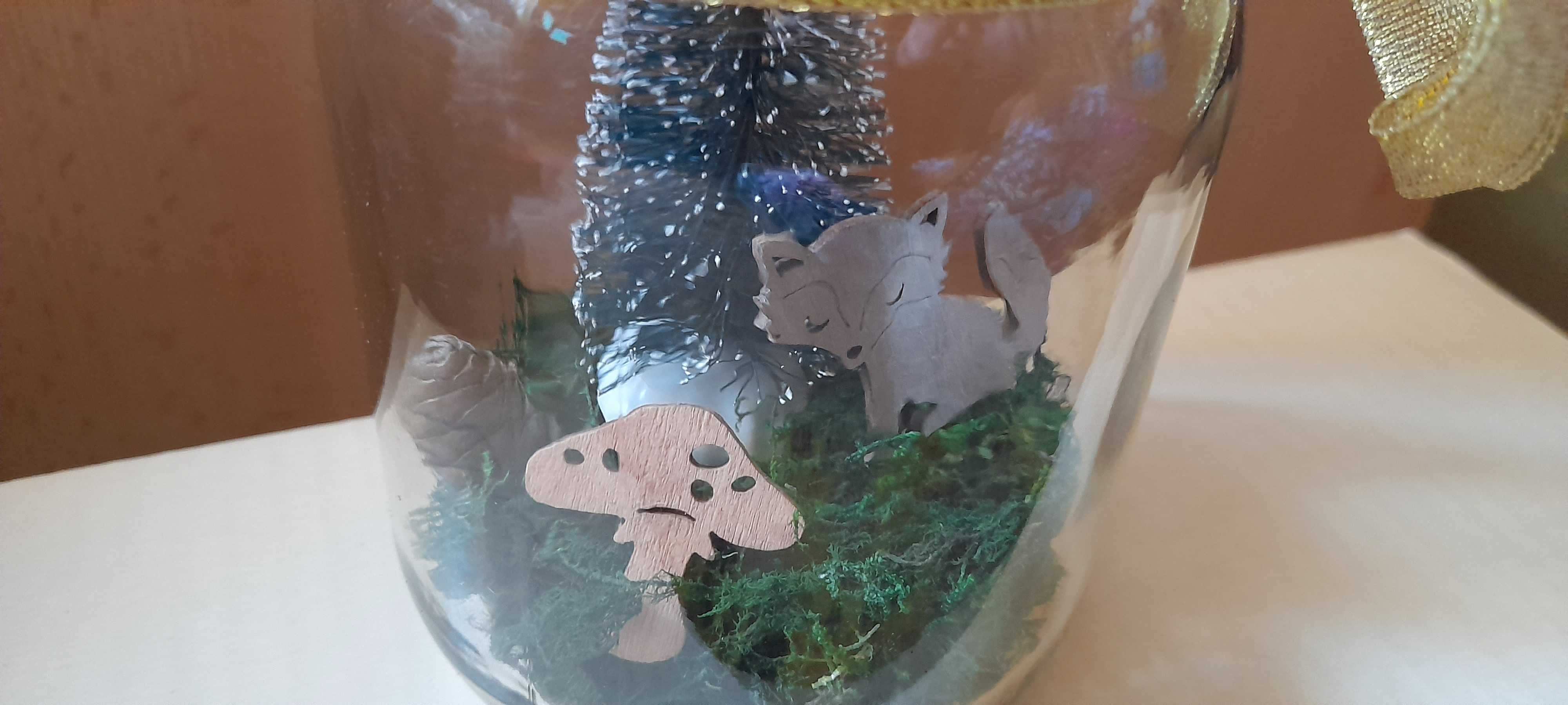 Las w szkle Stroik NATURA rękodzieło
