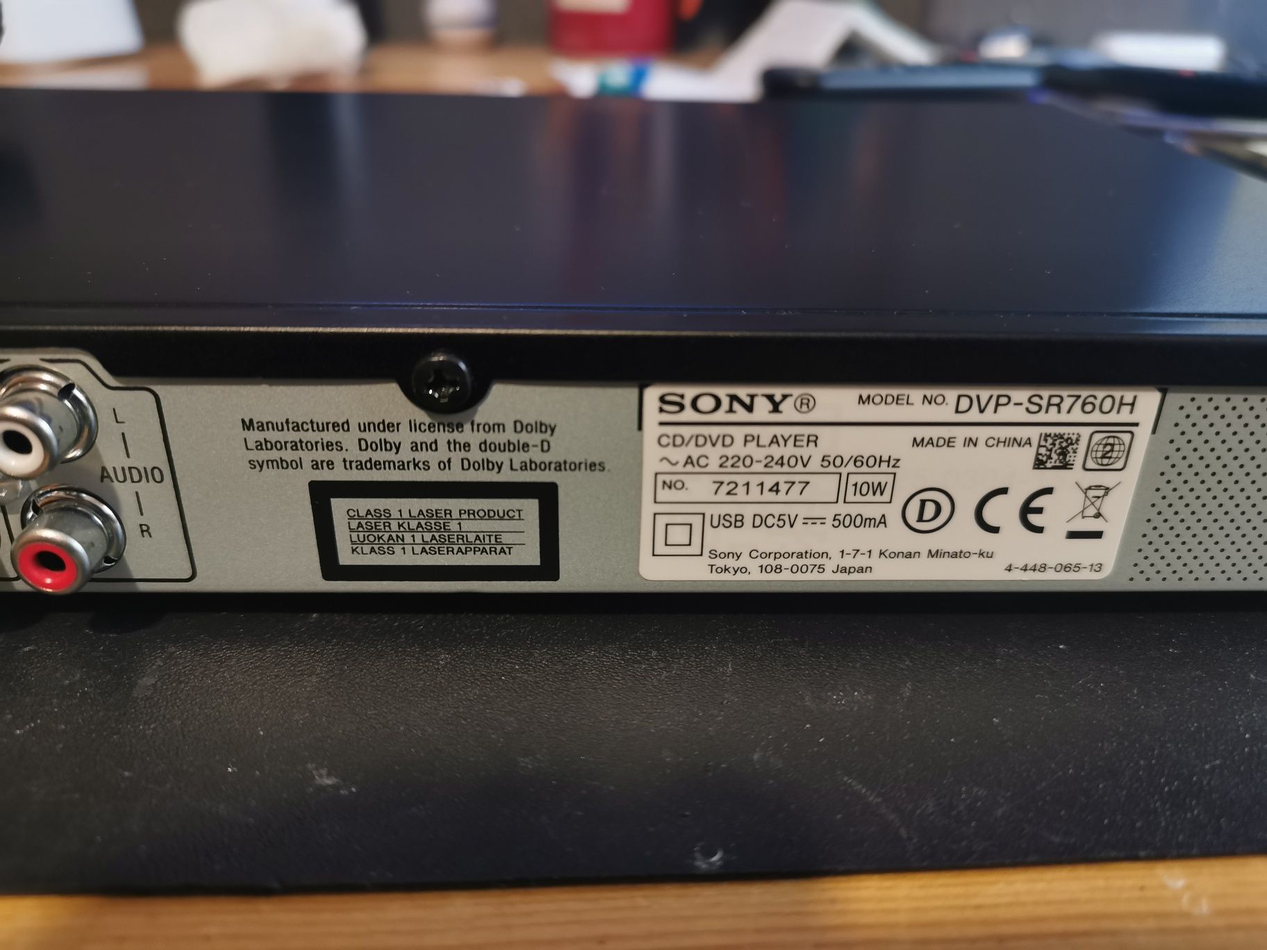 Leitor de DVD Sony Dvp SR760H