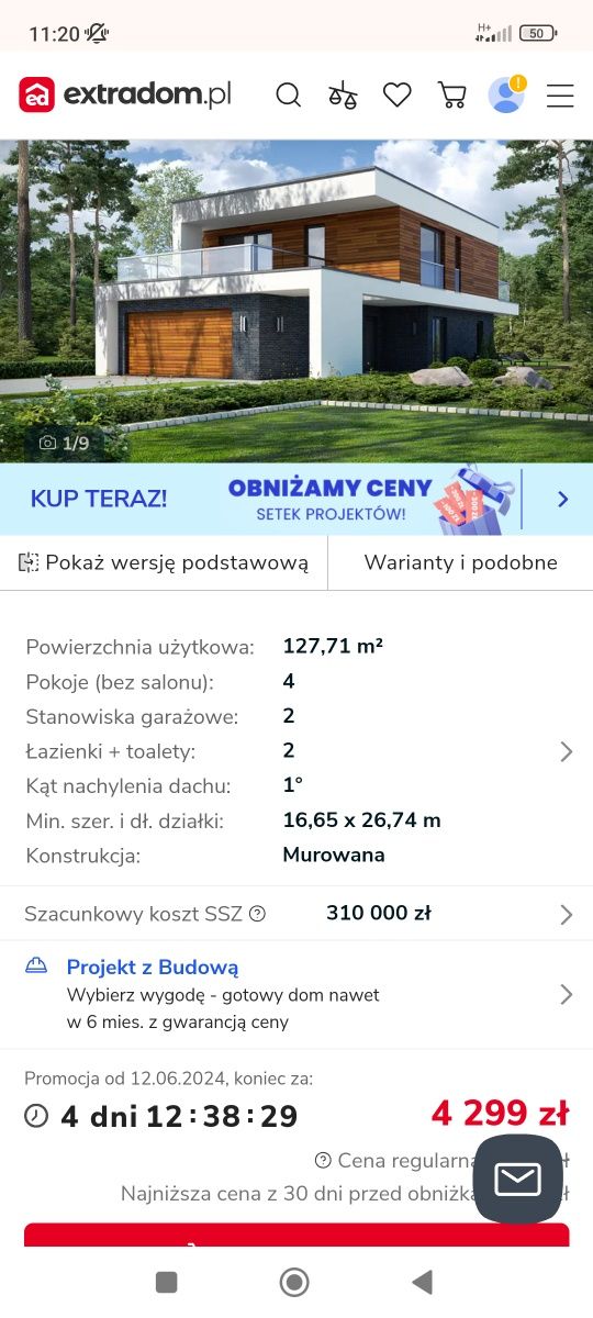 Projekt domu gustowny d 39