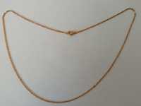 Naszyjnik łańcuszek stalowy ze stali złoty Ankier 50 cm