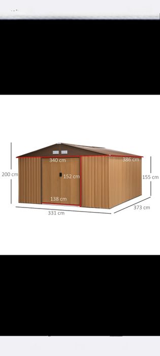 Garaż blaszany Wolnostojąca