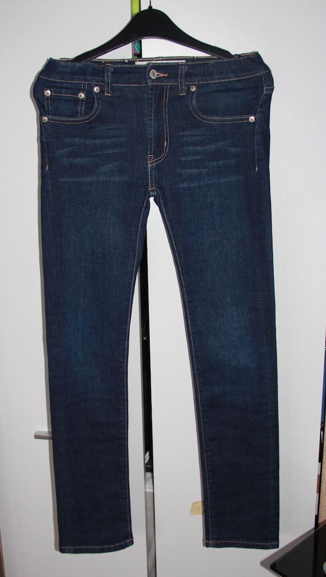 levis levi's spodnie damskie jeansy jeans granatowe 12 xs s 34 36