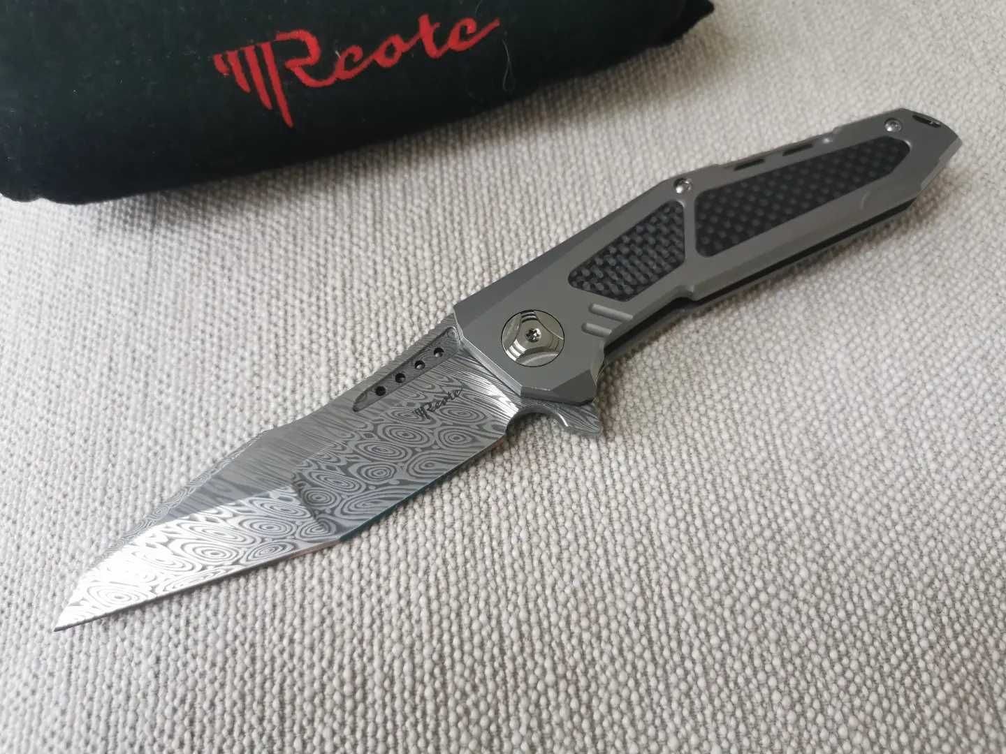 Nóż Reate Knives K-3 Tanto Polished  Damasteel 60-61 HRC